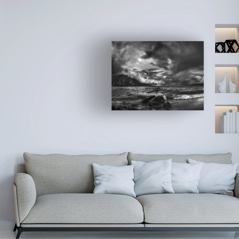 Art sur toile, juste avant la tempête, H 14 po x l 19 po