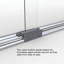 Porte de douche coulissante sans cadre Classic 56 "x 70"-14170858-14170863