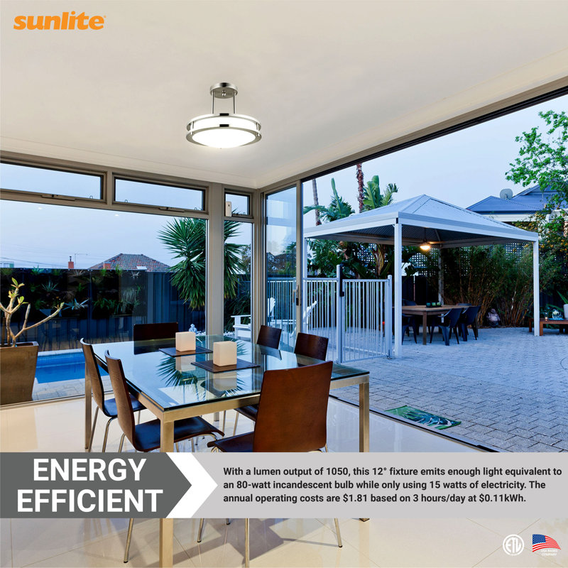 1 - Light Polished Nickel LED Shaded Pendant
