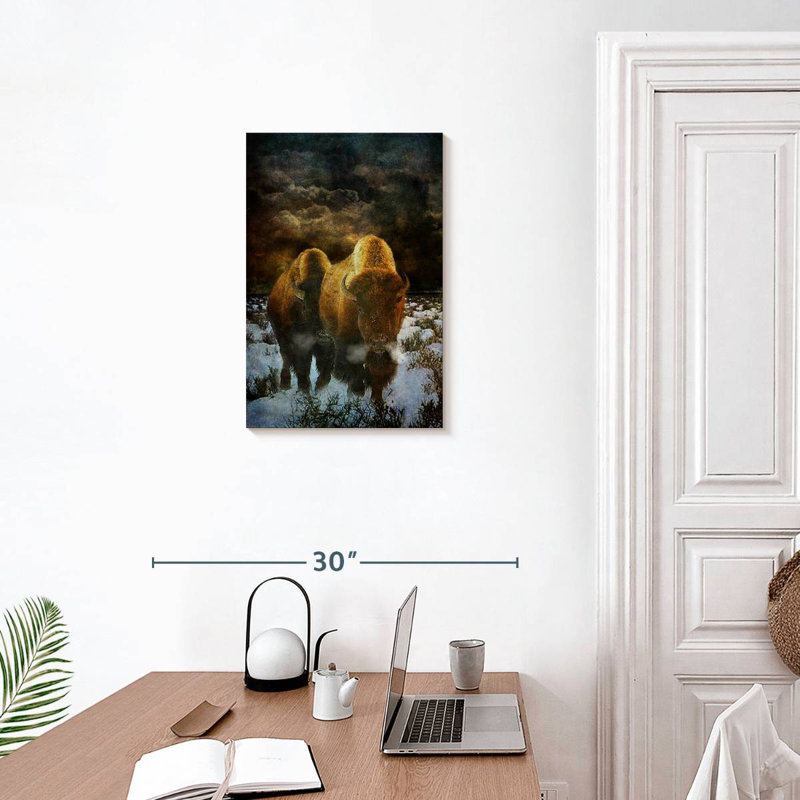 Brampt Storm Bison, 24" H x 16" W