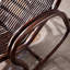 Chaise berçante en rotin naturel naturel