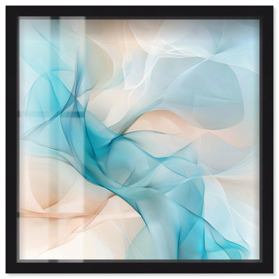 «Quori I Shadowbox Print», art abstrait bleu par Art Remedy