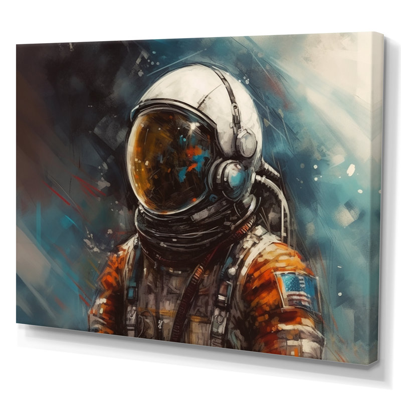 Fonaut Astronauts III sur toile, H 12 po x l 20 po x P 1 po