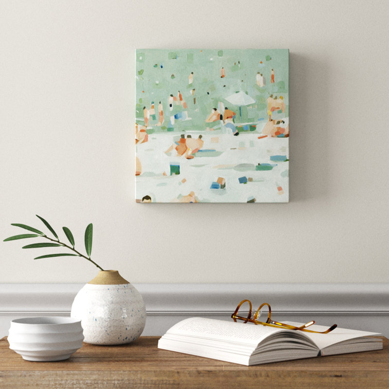 Summer Confetti I - Wrapped Canvas Painting, 30cm H x 30cm W