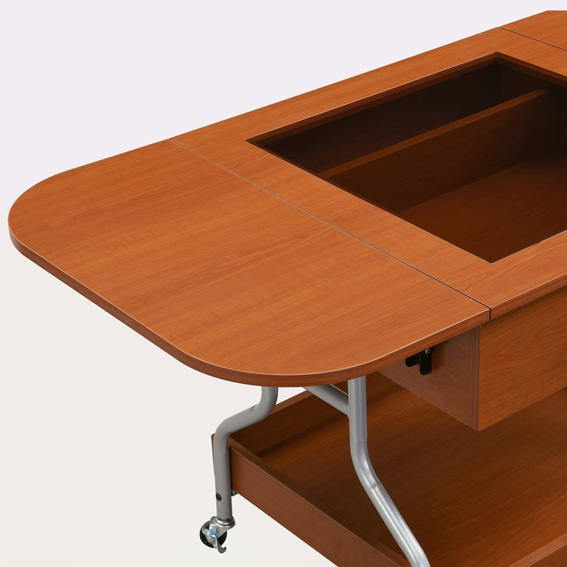 Table basse moderne moderne à roulettes avec tiroir et table basse à cadre en métal
