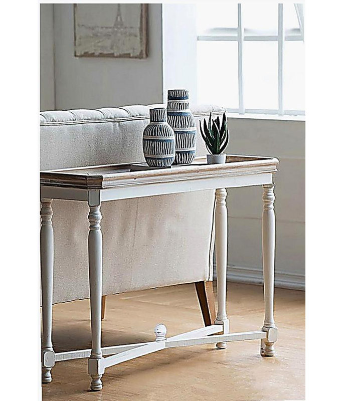 42 po x 14 po x 30 po, version étroite avec table Alcott, console et table de bar