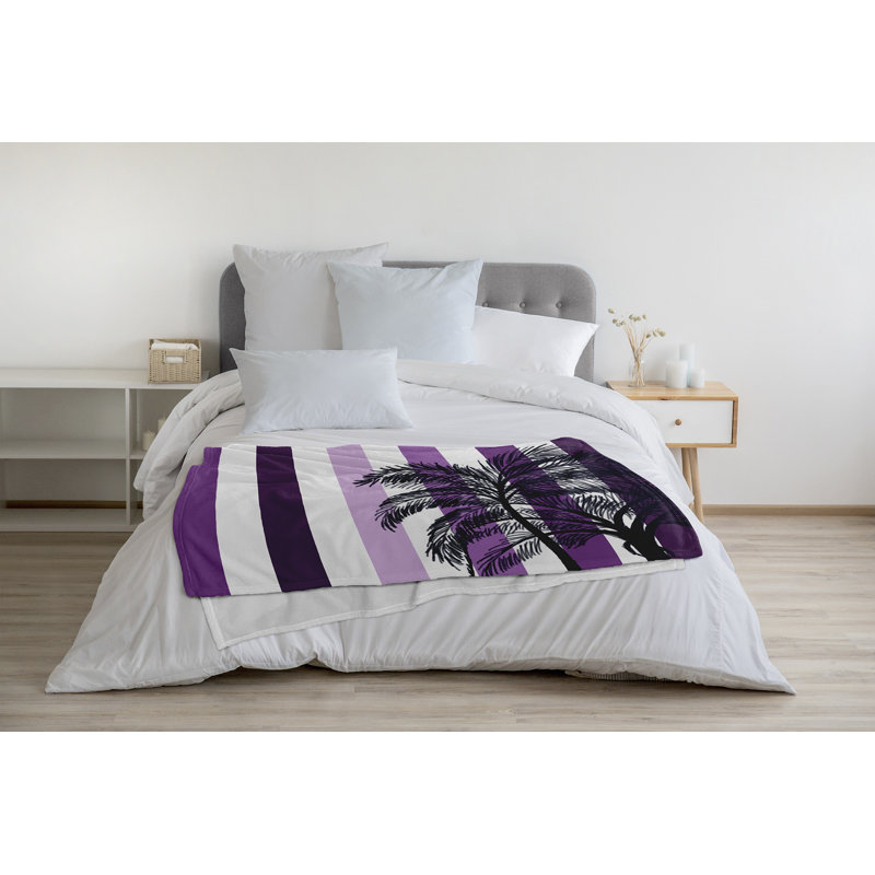 Jeté polaire cubain Flare, L 60 po x L 80 po, Mauve, 1.95