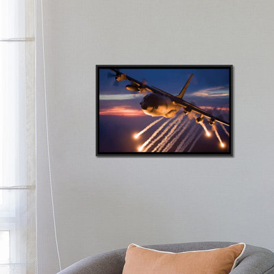 " C-130 Hercules Releases Flares During A Mission Over Kansas " by HIGH-G Productions