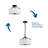 Fabric Semi Flush Mount-843006832