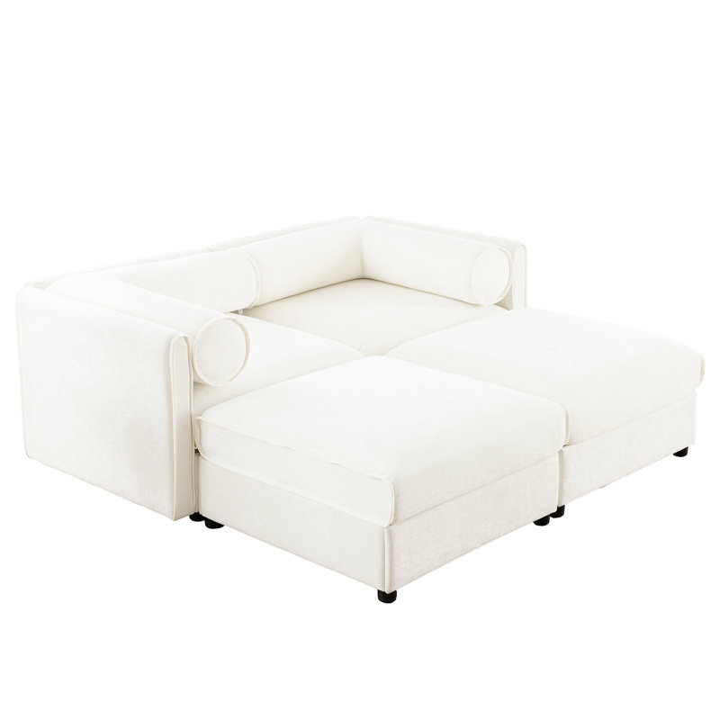 Modern 2 With Chenille Upholstery And Storage: Comfortable & Stylish Option Create A Cozy Atmosphere