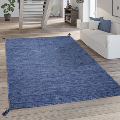 Rectangular Lanz Uniform Color Cotton Area Rug
