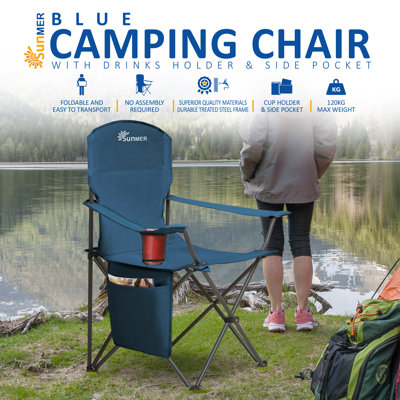 SUNMER Folding Camping Chair - Extra Wide