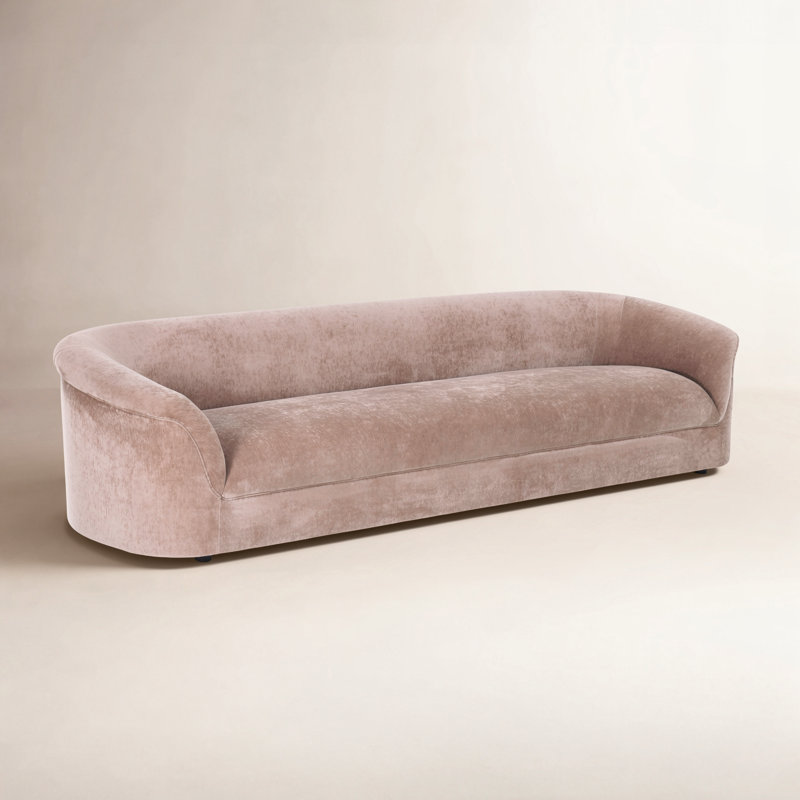 Arthur 109'' Velvet Upholstered Sofa, Pink