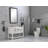 Wenty 19'' White Ceramic Rectangular Bathroom Sink