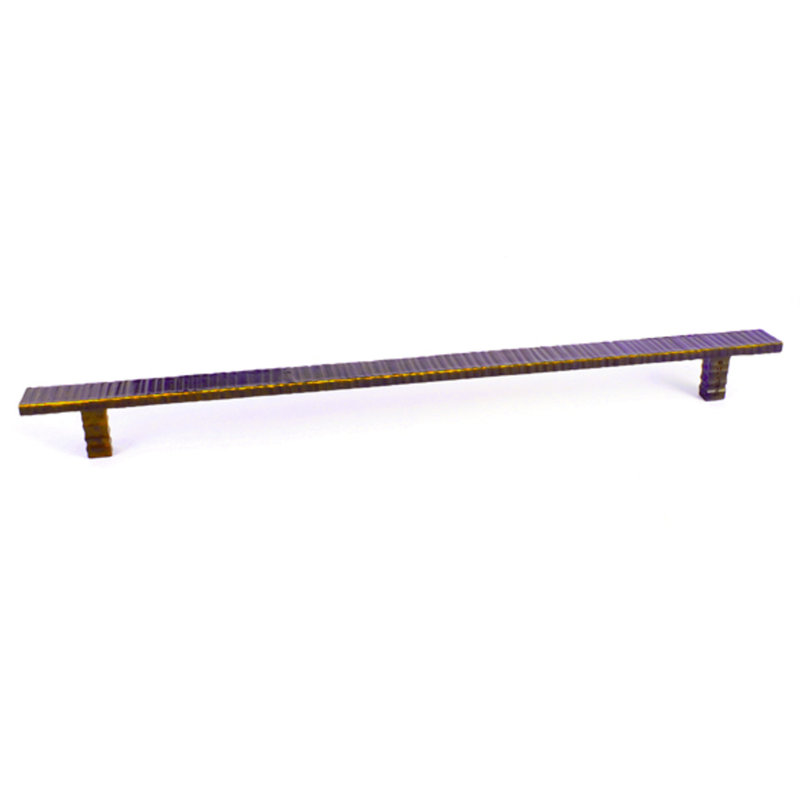 Antique Brass 14-1/2" Modern Bar Pull with Mounting Hardware