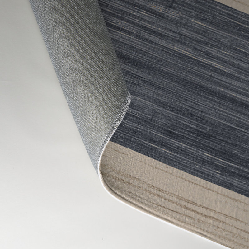 Tapis intérieur / extérieur beige HorizontalStripes, Rectangle 5 pi x 7 pi