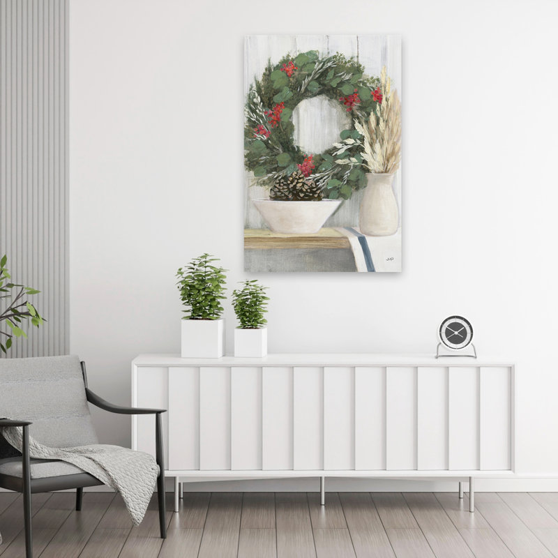 «Natural Christmas I Blue - Christmas Holiday», H 36 po x l 24 po
