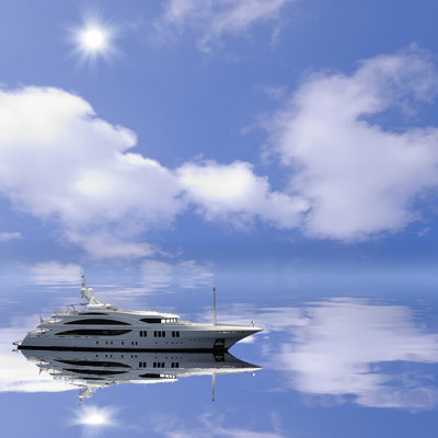 Yacht à la mode - reproduction sur toile tendue