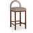Taupe Velvet Seat/Brown Frame