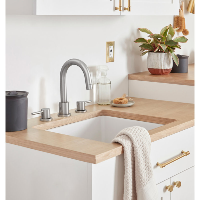 3-Hole Bathroom Faucet with 360° Swivel Spout, Ceramic Cartridge & Lead-Free Certifications - Adjustable Mounting, Dual Handle for Sink/Bathtub (CP/BN/B9/BG)