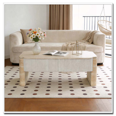Table basse à plateau relevable