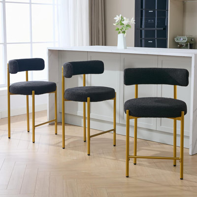 Tabouret de comptoir rembourré 24 po Najira
