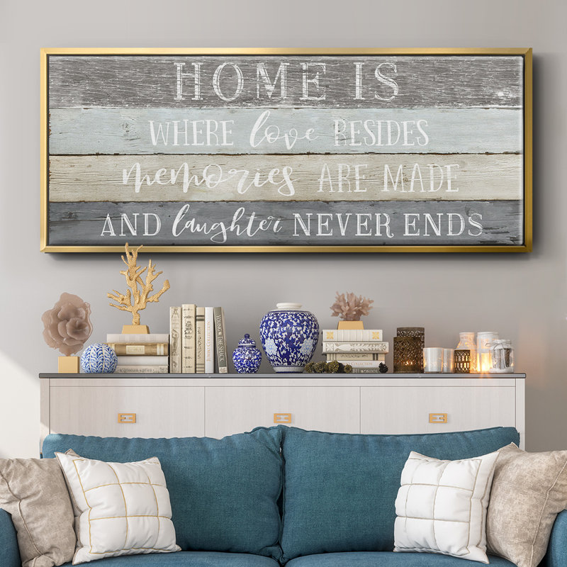 Home is Where- Framed Canvas