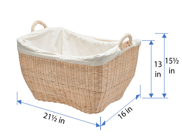 Large Wicker Laundry Basket, Big Laundry Basket, Handled Oval Basket, Oval Laundry  Basket, Large Storage Basket, Laundry Hamper, Log Basket 
