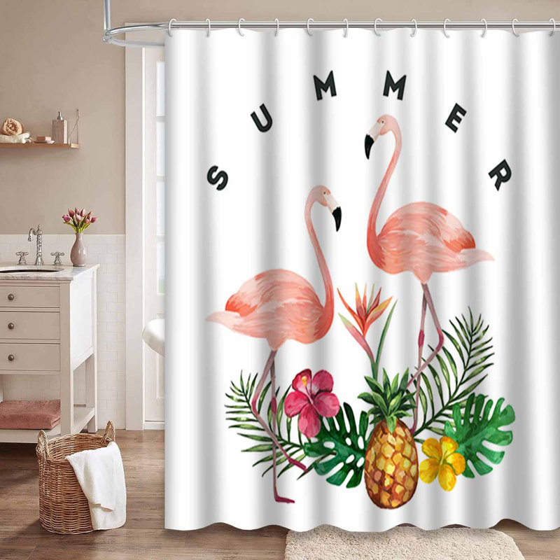Rideau de douche imperméable avec 12 crochets, L 72 po x l 84 po