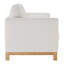 Canapé rembourré avec base en bois naturel 84 po Ilene-114572818