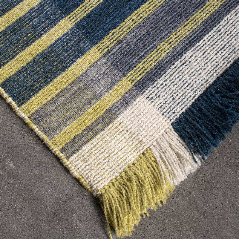 Santucci Plaid Hand Woven Area Rug, Rectangle 140 x 200cm