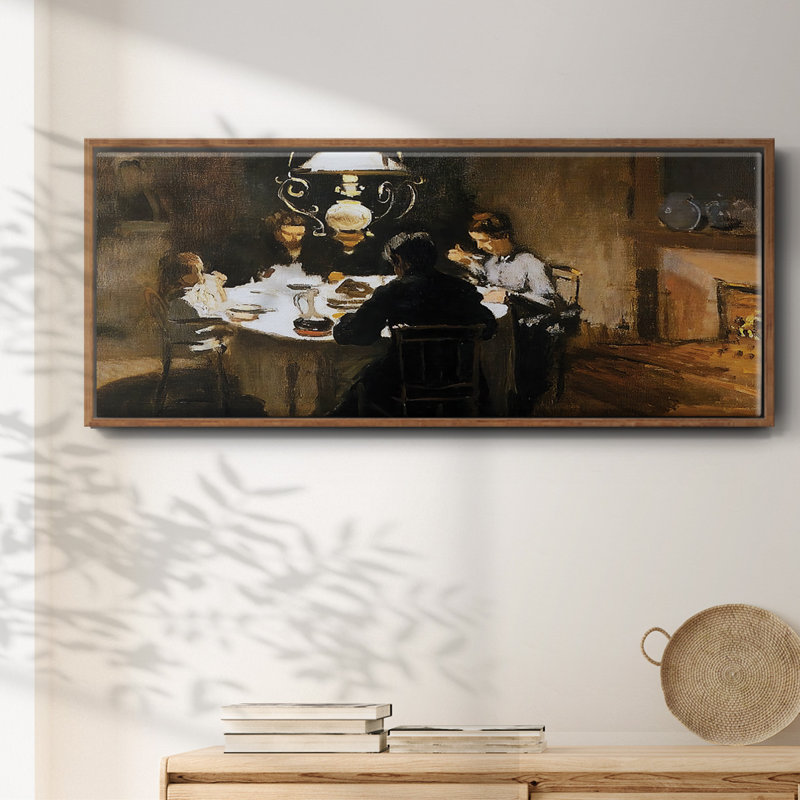 The Dinner, 1868- Framed Canvas