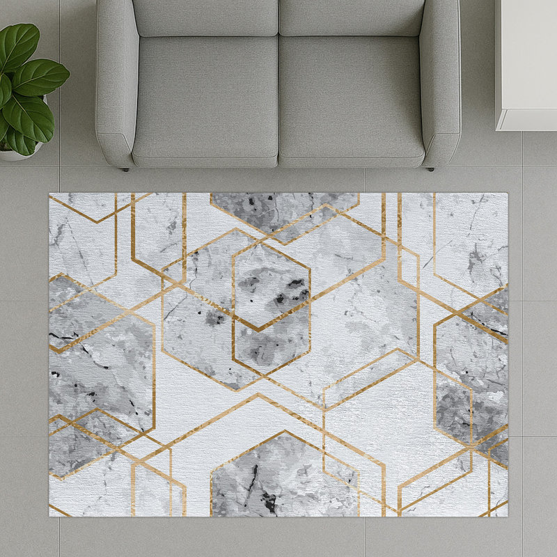Geometric Area Rug, Rectangle 155 x 230 cm
