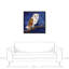 Chouette sur fond bleu - Peinture sur toile-933278392-933278396