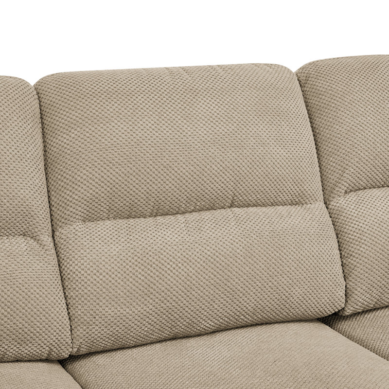 Canapé 3 places, canapé en tissu camel, mobilier de salon moderne, canapé en tissu texturé, canapé minimaliste, fauteuil confortable, canapé à structure robuste