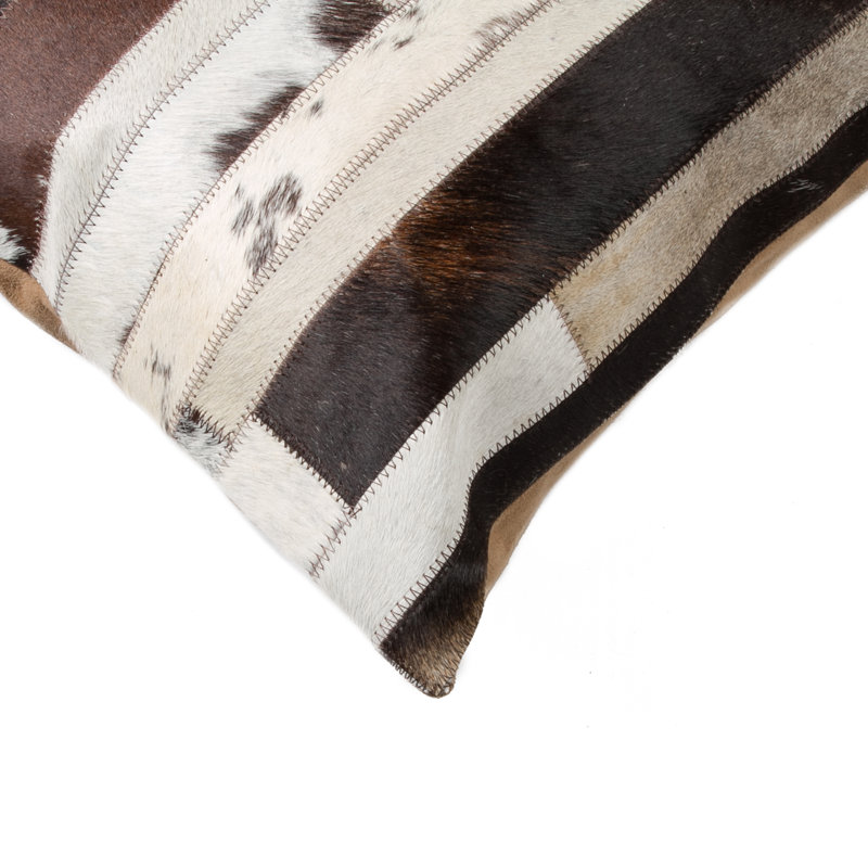 Tricolor Throw Pillow, Chocolate