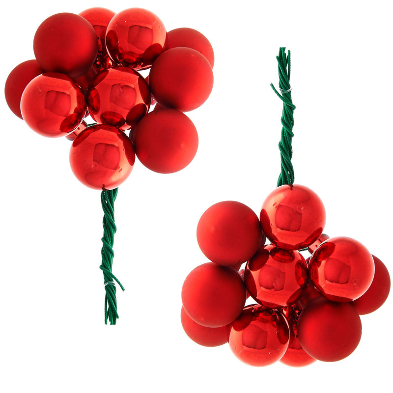 5 Piece Berry Cluster Bauble Set