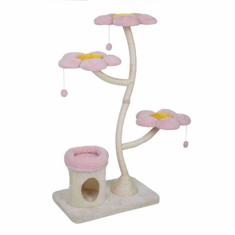 Modern Floral Cat Tree