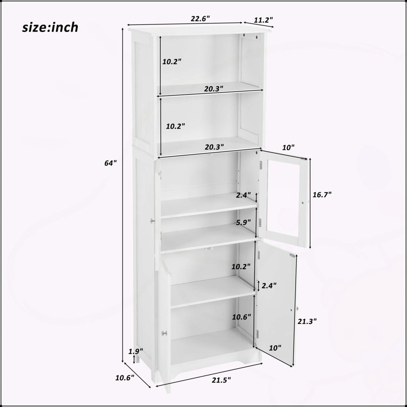 Grande armoire de rangement polyvalente avec tablettes et portes pour différentes pièces