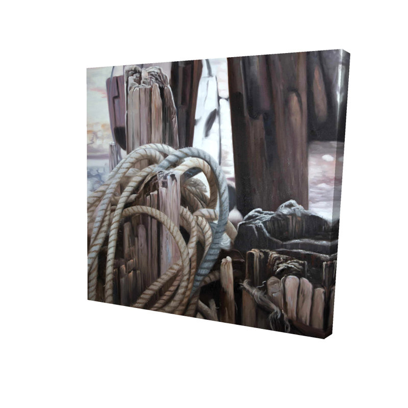 Driftwood Romantic White Canvas - Bedroom Decor Elegance