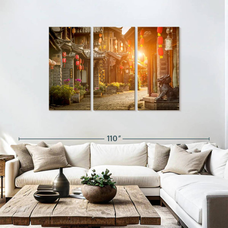 Vieille ville de Sebbie, Lijiang, H 48 po x l 74 po