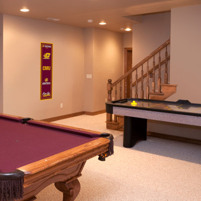 Panneau de toile encadré avec logo «Central Michigan University»