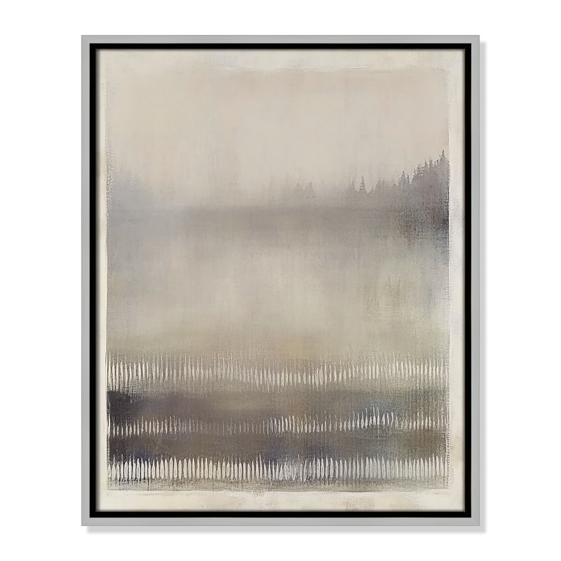 Équilibre équilibré III par Irena Orlov, H 21,5 po x l 17,5 po, Flottant argenté