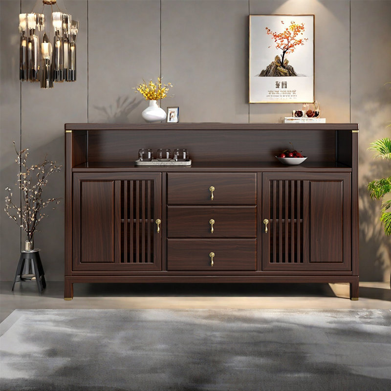 Buffet simple pour le salon, H 35,43 po x l 59,06 po x P 15,75 po