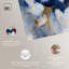 «Eclipse of Gold and Blue», art mural bleu par Art Remedy-117319174-117319178-117533055