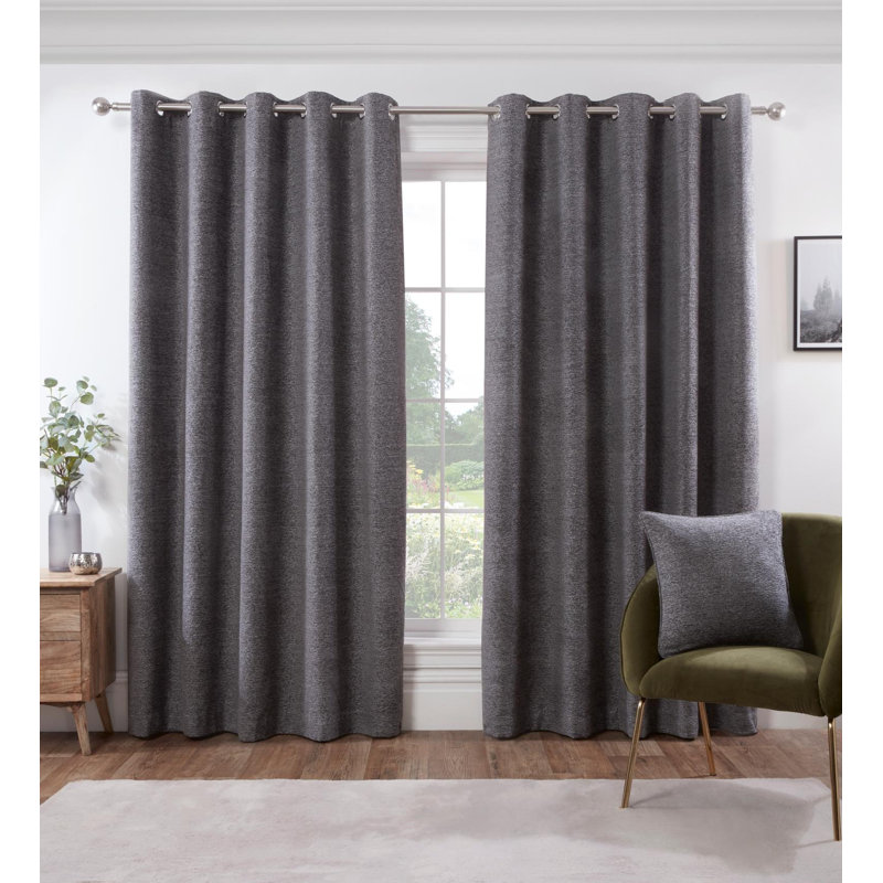 Fraleigh Room Darkening Sliding Panel, 182.88 W x 167.64 D cm, Grey
