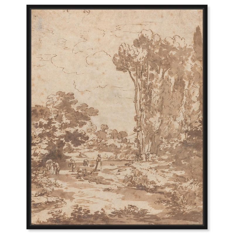 Jungle's Matriarchs Canvas Classic Sketches par , H 21 po x l 17 po, Cadre flottant noir