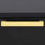 Table de chevet rectangulaire noire à 2 tiroirs-456621366