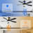 52 Inch Modern Ceiling Fan With 3 Color Dimmable 5 ABS Blades Remote Control Reversible DC Motor With Led Light-138084868-138084870