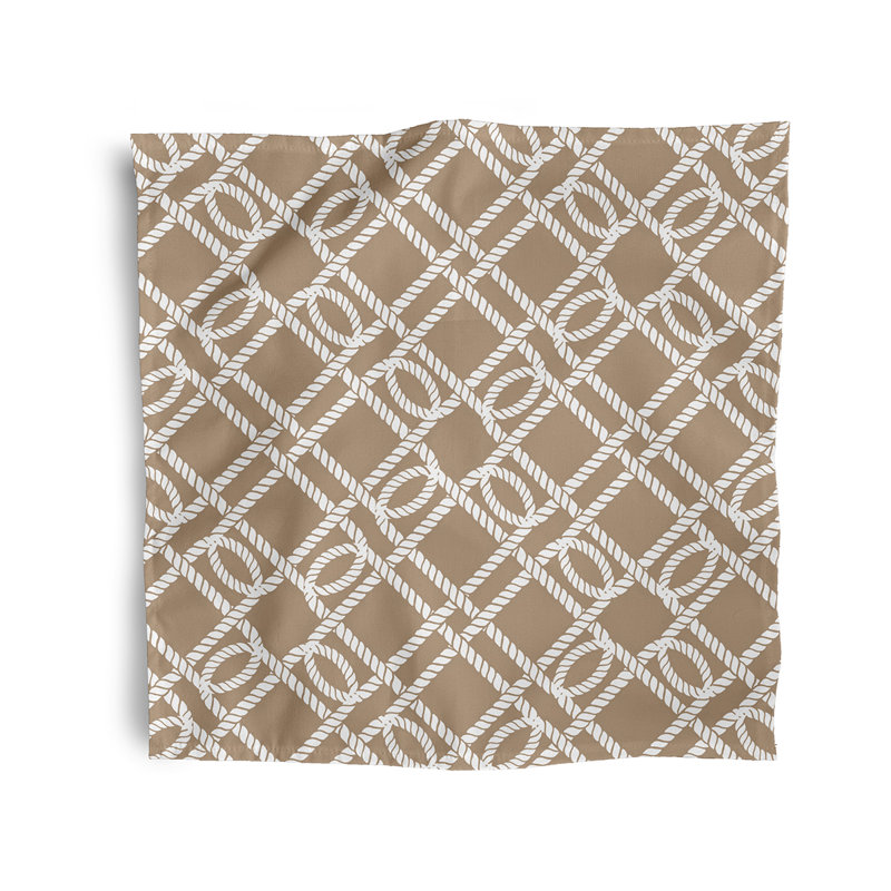 18" W x 18" L, Beige/Taupe
